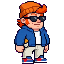 Mitch at in-game size