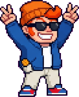 Mitch, celebrate pose