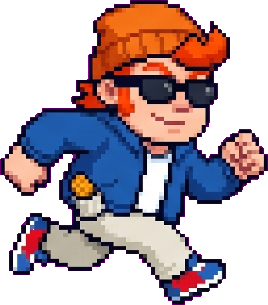 Mitch, run off pose